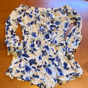 Floral vacation romper